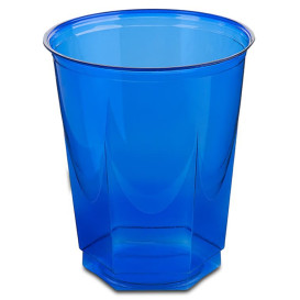 Bicchiere Plastica Esagonale PS Glas Blu 250ml (250 Uds)