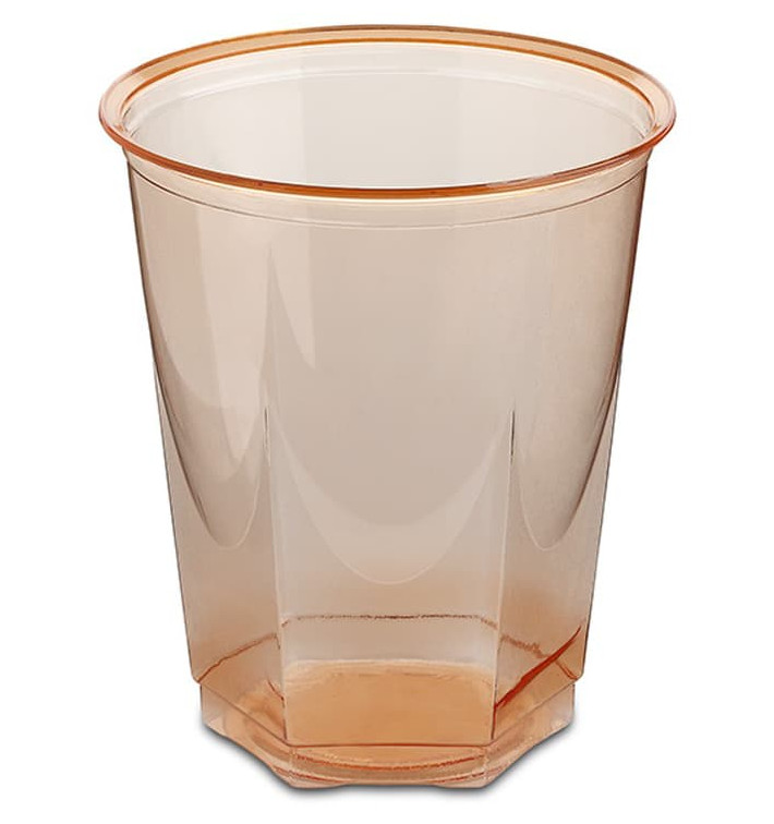 Bicchiere Plastica Esagonale PS Glas Arancione 250ml (250 Uds) Bicchiere Plastica Esagonale PS Glas Arancione 250ml (250 Uds)