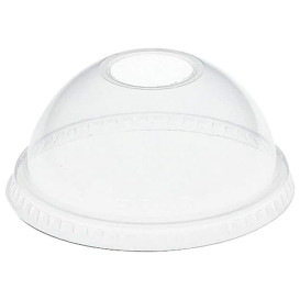 Coperchio Cupola con Foro PET Glas Ø8,3cm (100 Pezzi)