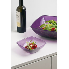 Ciotola Plastica PS Glas Prugna 480ml 14x14cm (60 Pezzi)