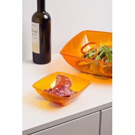 Ciotola PS Glas Rígida Arancione 480ml 14x14cm (4 Pezzi)