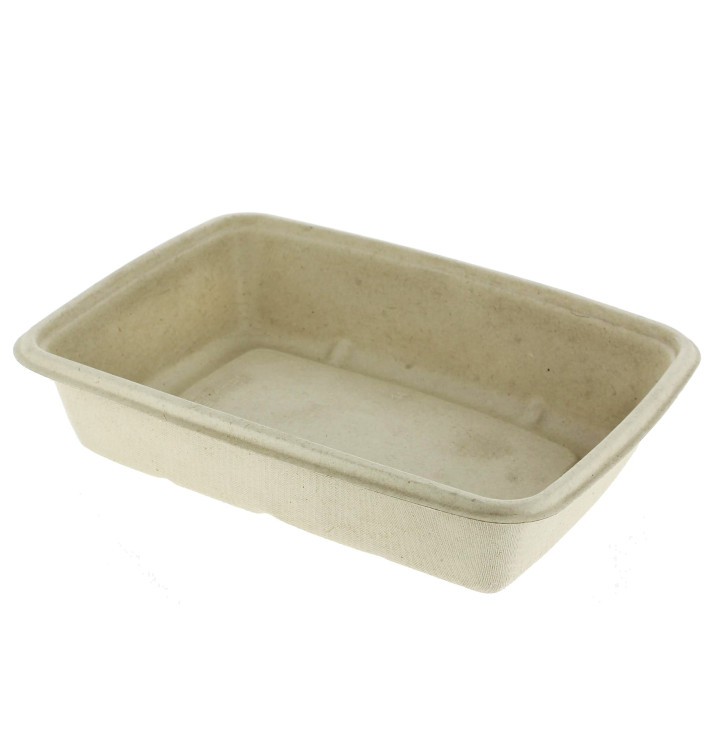 Contenitori Canna da Zucchero PLA 825ml 21x16x5cm (75 Pezzi) Contenitori Canna da Zucchero PLA 825ml 21x16x5cm (75 Pezzi)
