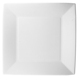 Piatto Bianco Canna Zucchero Nice 23x23cm (50 Pezzi)