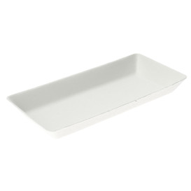 Vassoi in Canna da Zucchero Bianco 13x7cm (50 Pezzi)
