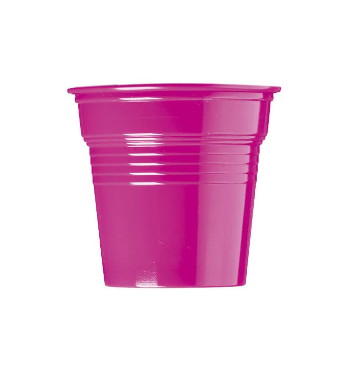 Bicchiere di Plastica PS Fucsia 80ml Ø5,7cm (50 Pezzi) Bicchiere di Plastica PS Fucsia 80ml Ø5,7cm (50 Pezzi)