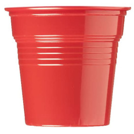 Bicchiere di Plastica PS Rosso 80ml Ø5,7cm (1500 Pezzi)