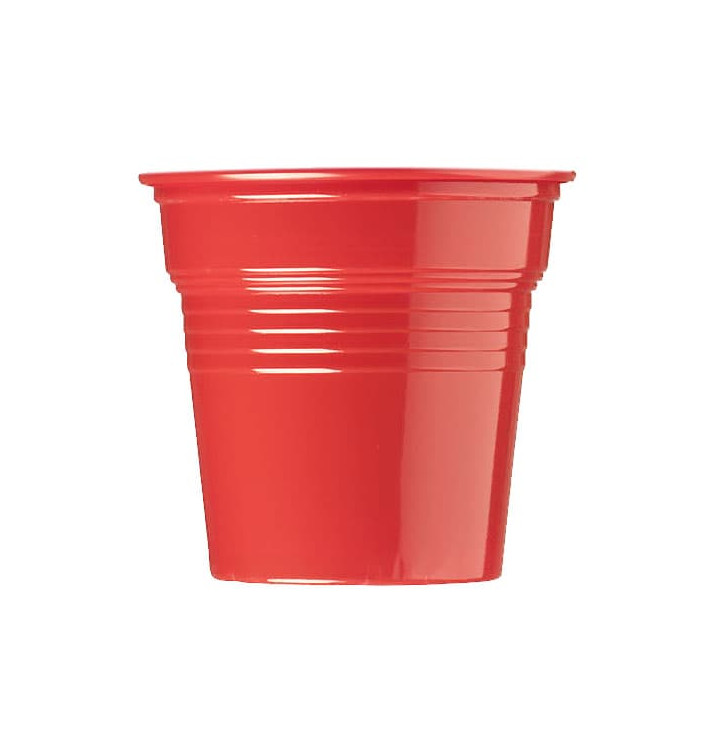 Bicchiere di Plastica PS Rosso 80ml Ø5,7cm (1500 Pezzi) Bicchiere di Plastica PS Rosso 80ml Ø5,7cm (1500 Pezzi)