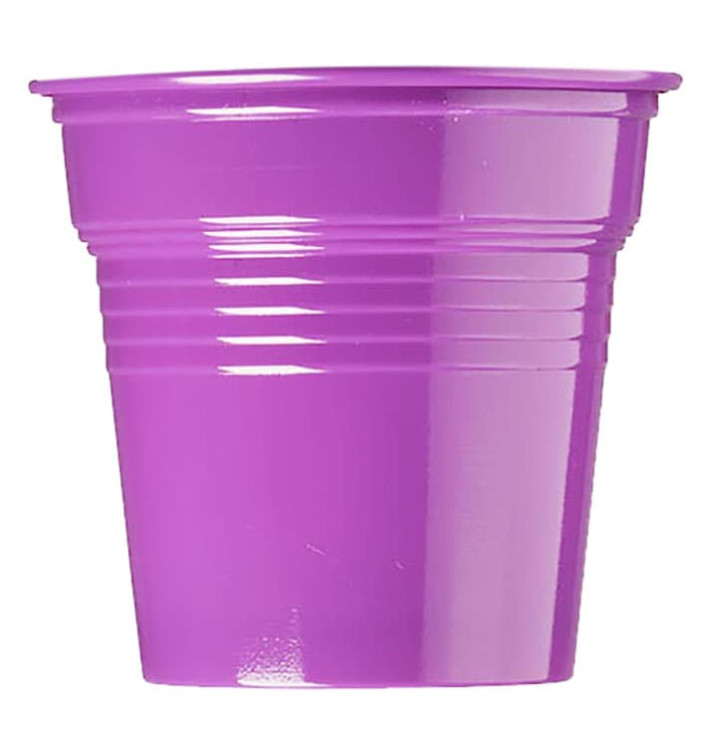 Bicchiere di Plastica PS Viola 80ml Ø5,7cm (50 Pezzi) Bicchiere di Plastica PS Viola 80ml Ø5,7cm (50 Pezzi)