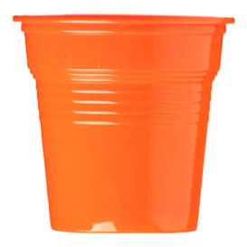 Bicchiere di Plastica PS Arancione 80ml Ø5,7cm (1500 Pezzi)