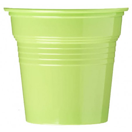 Bicchiere di Plastica PS Verde Lime 80ml Ø5,7cm (50 Pezzi)