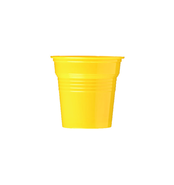 Bicchiere di Plastica PS Giallo 80ml Ø5,7cm (50 Pezzi) Bicchiere di Plastica PS Giallo 80ml Ø5,7cm (50 Pezzi)