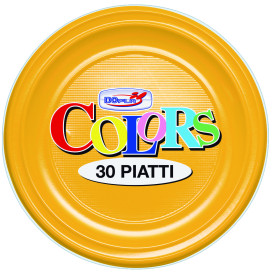 Piatto di Plastica PS Fondo Bianco 220mm (600 Pezzi)
