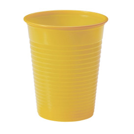 Bicchiere di Plastica PS Mango 200ml Ø7cm (50 Pezzi)