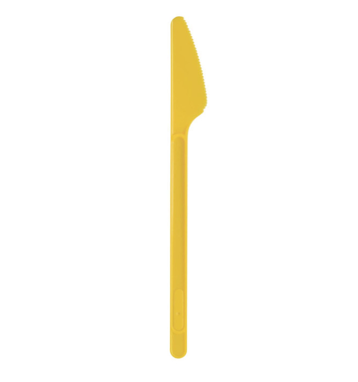Coltello di Plastica PS Mango 175mm (600 Pezzi) Coltello di Plastica PS Mango 175mm (600 Pezzi)