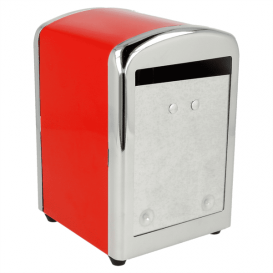 Dispenser Tovaglioli Miniservis Acciaio Rosso (1 Pezzi) 