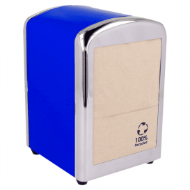 Dispenser Tovaglioli Miniservis Acciaio Blu (1 Pezzi) 