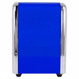 Dispenser Tovaglioli Miniservis Acciaio Blu (1 Pezzi) 