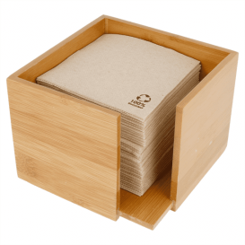  Portatovaglioli Cocktail di Bambu 13,5x13,5x10cm (1 Pezzi)