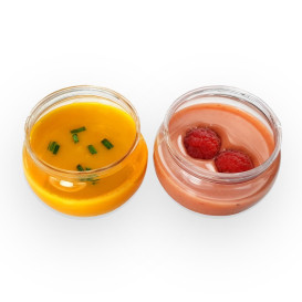 Ciotola di Plastica Degustazione Trasparente 80ml (12 Pezzi)