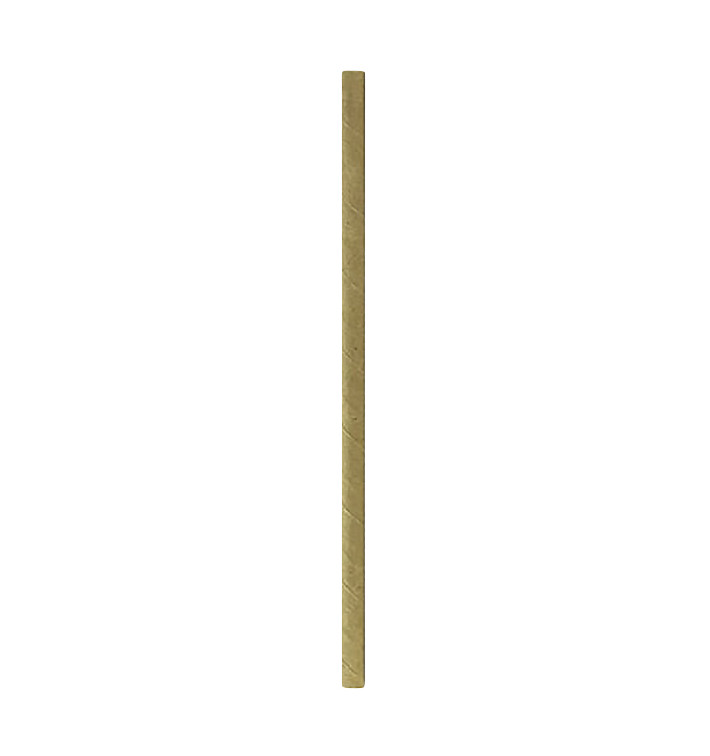 Cannuccia Dritta di Carta Kraft Ø6mm 19,7cm (3000 Pezzi) Cannuccia Dritta di Carta Kraft Ø6mm 19,7cm (3000 Pezzi)
