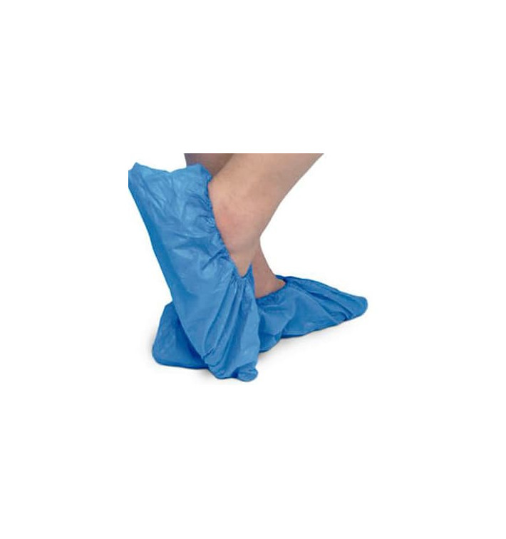 Copriscarpe TNT Di PP Blu con Suola Antiscivolo CPE Blu (500 Pezzi) Copriscarpe TNT Di PP Blu con Suola Antiscivolo CPE Blu (500 Pezzi)