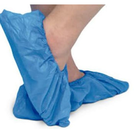 Copriscarpe TNT Di PP Blu con Suola Antiscivolo CPE Blu (50 Pezzi)