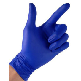 Guanti in Nitrile Senza Polvere Blu Taglia XL 4,5G (100 Pezzi)