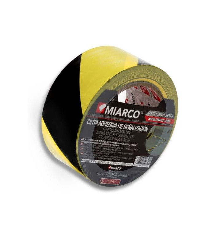 Nastro Adesivo di Segnalazione 5cmx33m Giallo/Nero (12 Pezzi) Nastro Adesivo di Segnalazione 5cmx33m Giallo/Nero (12 Pezzi)
