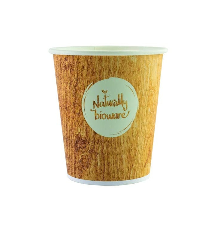 Bicchiere di Carta Eco PLA BioWare 4Oz/120ml Ø6,2cm (80 Pezzi) Bicchiere di Carta Eco PLA BioWare 4Oz/120ml Ø6,2cm (80 Pezzi)