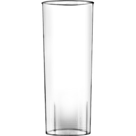 Bicchiere di Plastica Rigida Moon Trasparente PS 300ml (10 Pezzi)