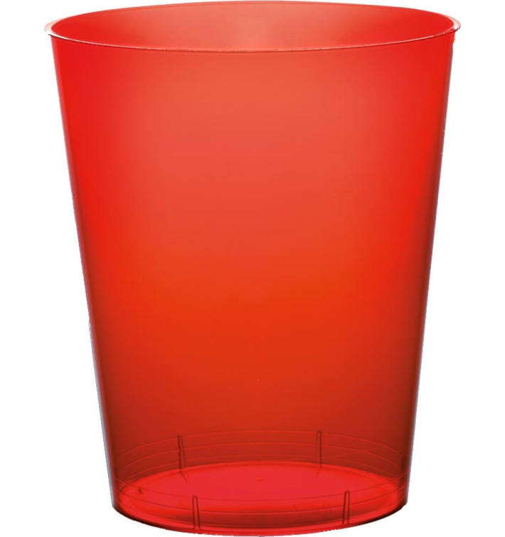 Bicchiere di Plastica Moon Rosso Trasp. PS 350ml (400 Pezzi) Bicchiere di Plastica Moon Rosso Trasp. PS 350ml (400 Pezzi)