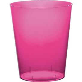 Bicchiere di Plastica Moon Fucsia Trasp. PS 350ml (20 Pezzi)