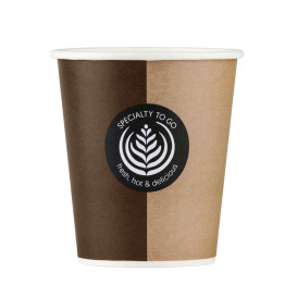 Bicchiere di Carta 9 Oz/270ml "Specialty to go" Ø8,0cm (50 Pezzi)