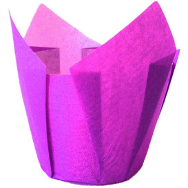 Pirottini Muffin Tulip Ø50x42/72 mm Viola (2160 Pezzi)