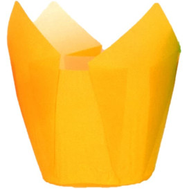 Pirottini Muffin Tulip Ø50x50/80 mm Giallo (125 Pezzi)