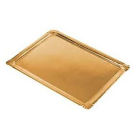Vassoio di Cartone Rettangolare Oro 10x16 cm (2200 Pezzi)