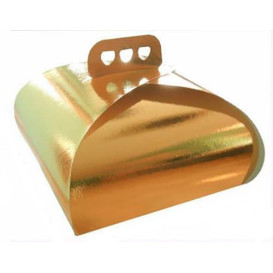 Scatola Pasticcerie Oro Cravatta 275x275x140mm (50 Pezzi)