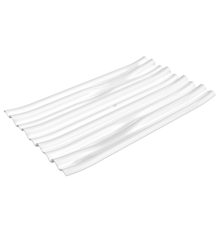 Piatto Degustazione PS "Bamboo" Bianco 10x6cm (50 Pezzi) Piatto Degustazione PS "Bamboo" Bianco 10x6cm (50 Pezzi)