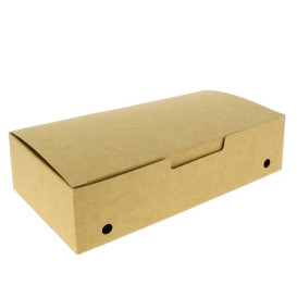 Scatola Cibo Grande Kraft 200x100x50mm (25 Pezzi)