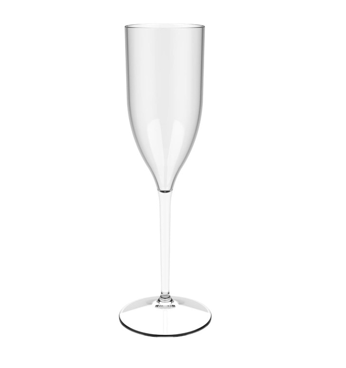 Calice Flute Riutilizzabili Champagne "Bio Based" Tritan 170ml (1 Pezzi) Calice Flute Riutilizzabili Champagne "Bio Based" Tritan 170ml (1 Pezzi)
