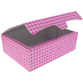Scatola di Carta Pasticcerie 25,8x18,9x8cm 2Kg Rosa (125 Pezzi)