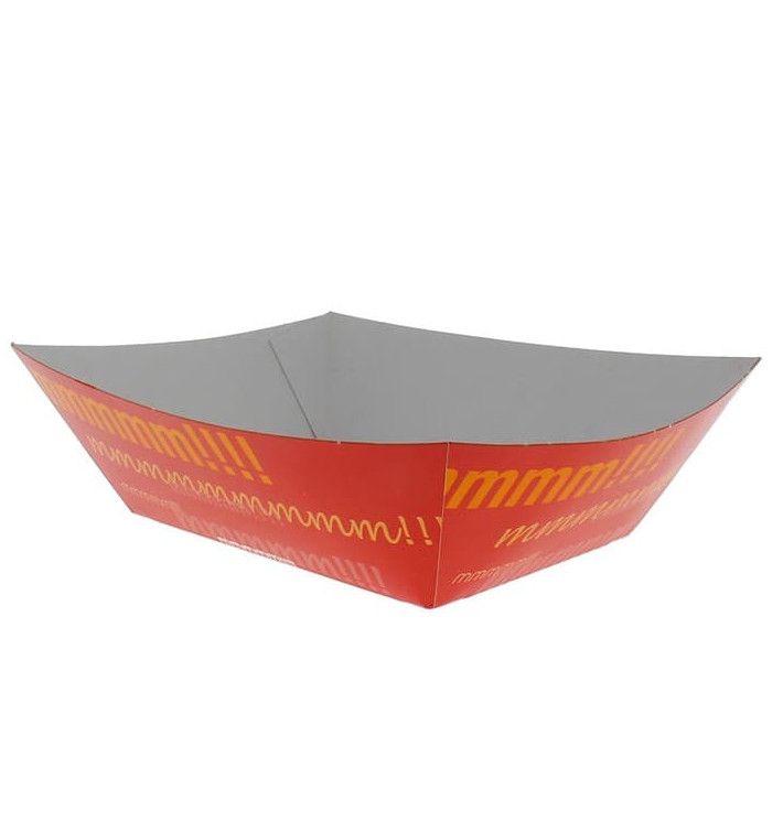 Vaschetta 525ml Carta 12,1x8,1x5,5cm (600 Pezzi) Vaschetta 525ml Carta 12,1x8,1x5,5cm (600 Pezzi)