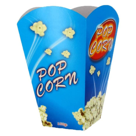 Scatola Pop Corn Grande 150gr 8,7x13x20,3cm (25 Pezzi)