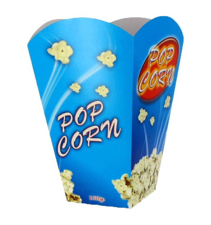 Scatola Pop Corn Grande 150 gr 8,7x13x20,3cm (250 Pezzi) Scatola Pop Corn Grande 150 gr 8,7x13x20,3cm (250 Pezzi)
