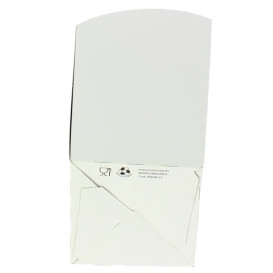 Scatola Pop Corn Mediano Bianca 90 gr 7,8x10,5x18cm (25 Pezzi)