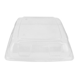 Coperchio plastica PET Trasp. Vassoio 31x31cm (5 Pezzi)