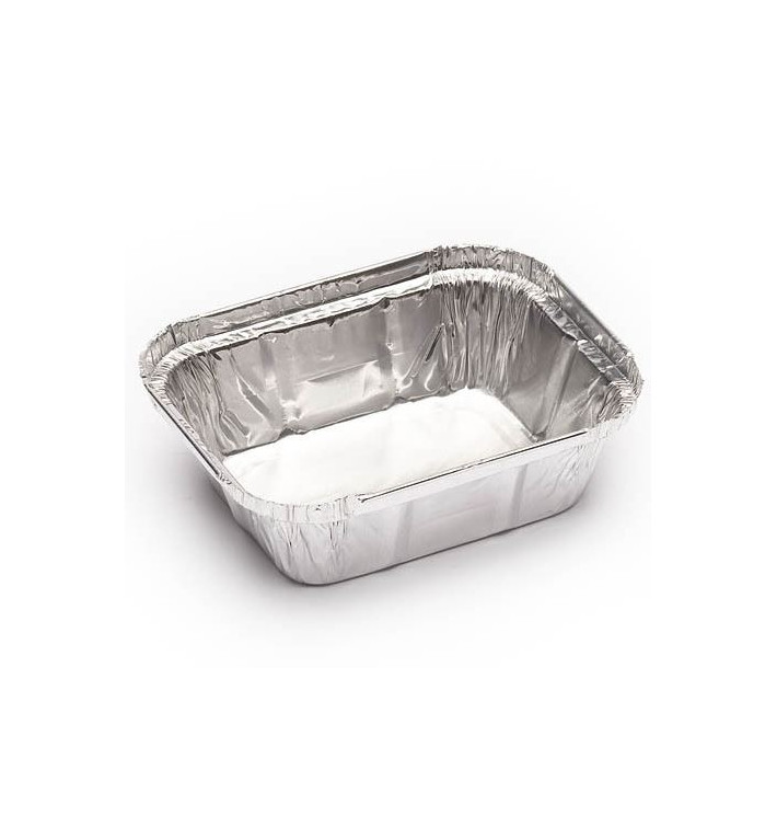 Contenitore Alluminio 250ml 128x100x32mm (100 Pezzi) Contenitore Alluminio 250ml 128x100x32mm (100 Pezzi)