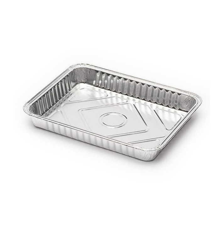 Contenitore Alluminio 835ml 226x175mm (100 Pezzi) Contenitore Alluminio 835ml 226x175mm (100 Pezzi)