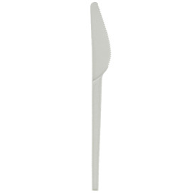 Coltello Biodegradabile CPLA Bianco 165mm (50 Pezzi)