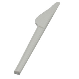 Coltello Biodegradabile CPLA Bianco 165mm (50 Pezzi)